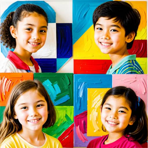 Colorful Collage: Exploring Painting Techniques!
