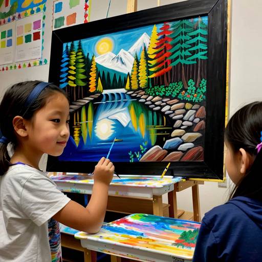 Colorful Nature: Exploring Art Techniques with Painting