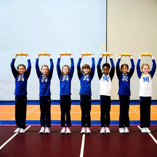 Gymnastics Relay and Team Spirit