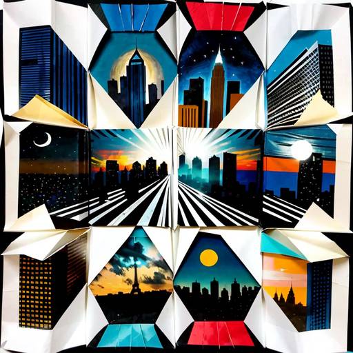 Torn Paper Towns: Building Dreams with Collage